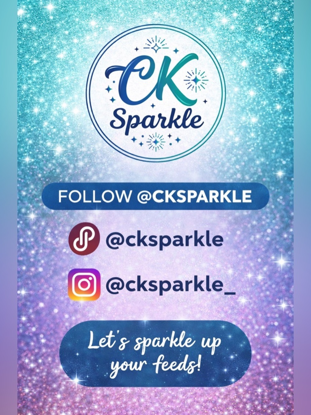 Follow CK Sparkle Custom Cups! ✨🩷